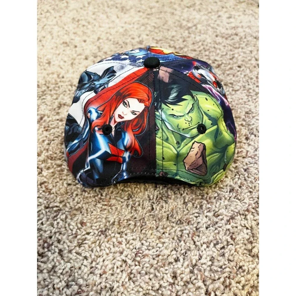 Marvel Avengers Snapback Hat Kids OSFM Iron Man Hulk Captain America Thor